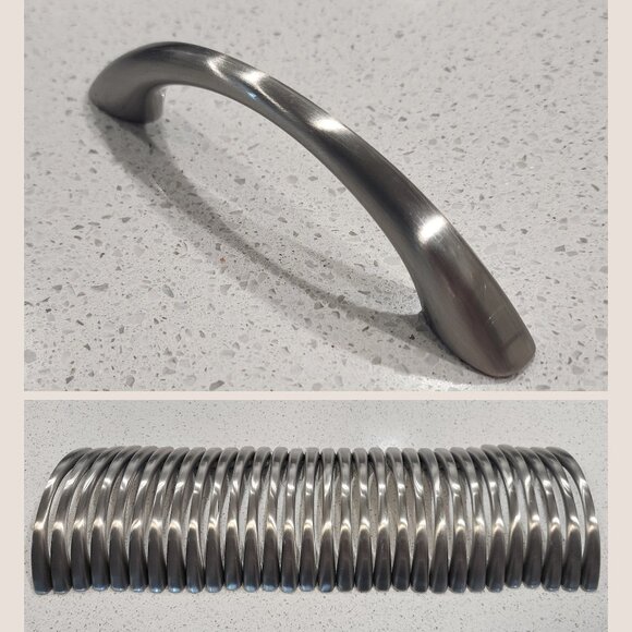 SET OF 30 3.75" Brushed Nickel Alpine Hardware Handles Pulls Kitchen Bathroom - Picture 1 of 8